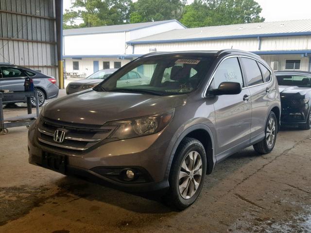 5J6RM3H72DL022126 - 2013 HONDA CR-V EXL GRAY photo 2