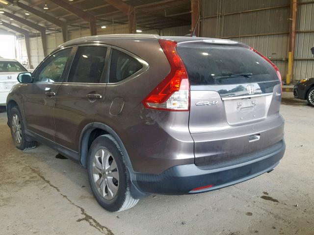 5J6RM3H72DL022126 - 2013 HONDA CR-V EXL GRAY photo 3