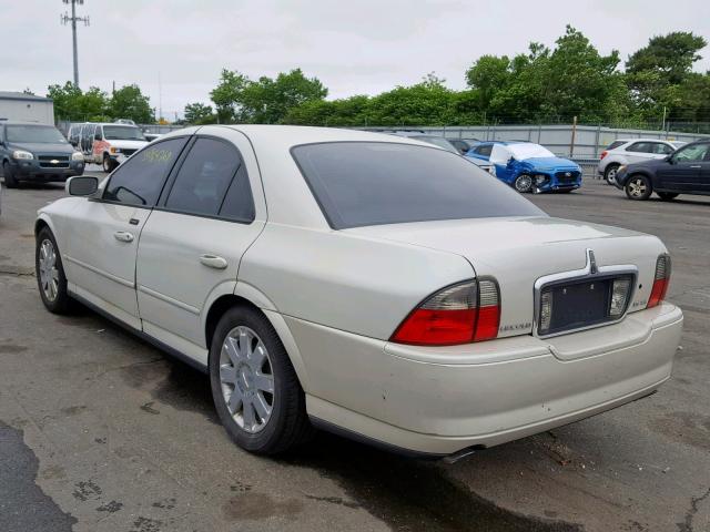 1LNHM87A15Y625340 - 2005 LINCOLN LS WHITE photo 3