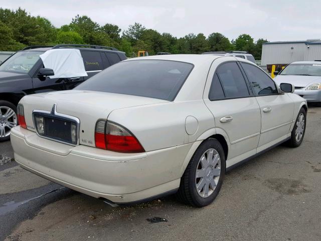 1LNHM87A15Y625340 - 2005 LINCOLN LS WHITE photo 4