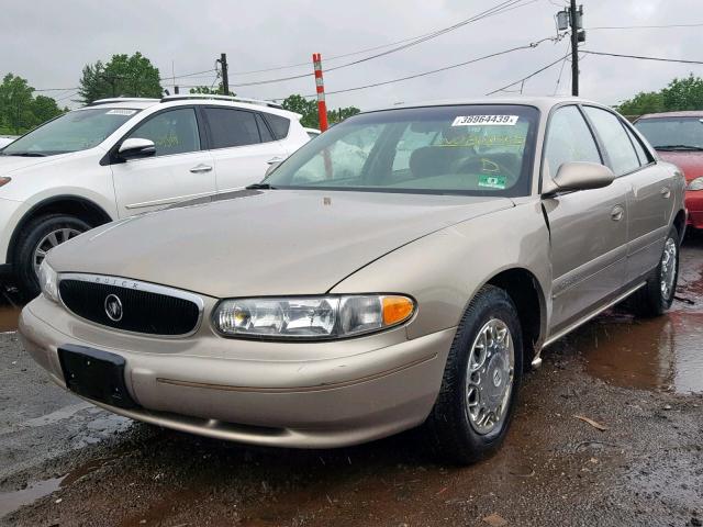 2G4WS52J121162374 - 2002 BUICK CENTURY CU TAN photo 2