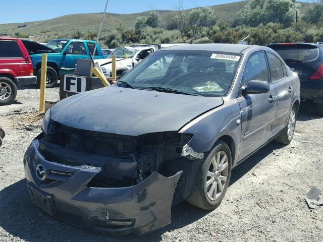 JM1BK324171657401 - 2007 MAZDA 3 S GRAY photo 2