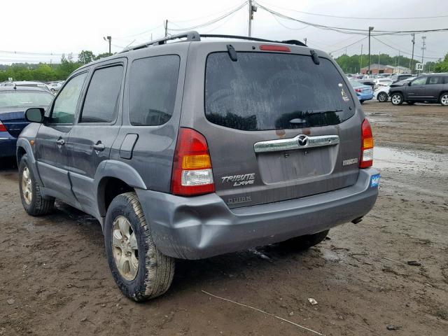 4F2YU09142KM65276 - 2002 MAZDA TRIBUTE LX GRAY photo 3