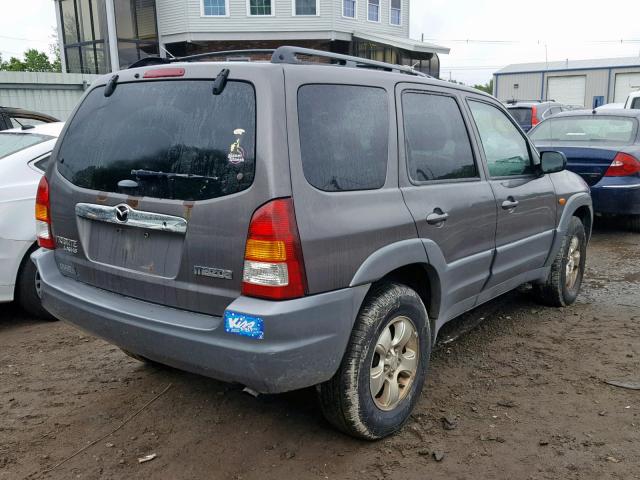 4F2YU09142KM65276 - 2002 MAZDA TRIBUTE LX GRAY photo 4