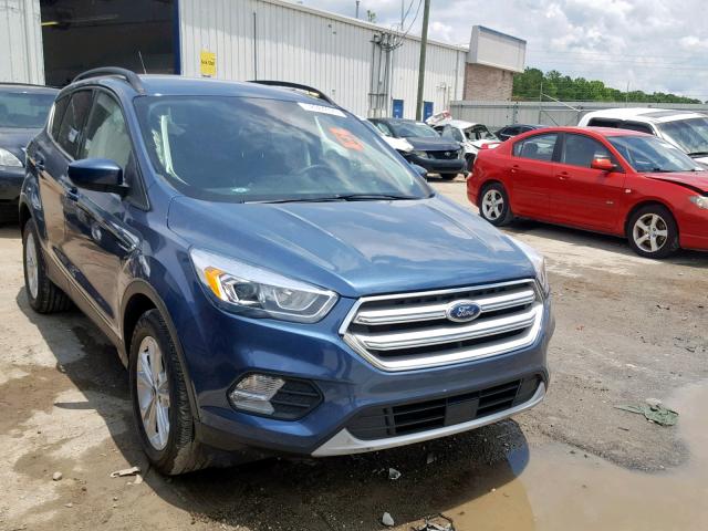 1FMCU0HD7JUC83480 - 2018 FORD ESCAPE SEL BLUE photo 1