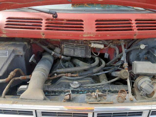 2B6HB21X4NK114761 - 1992 DODGE RAM VAN B2 BROWN photo 7