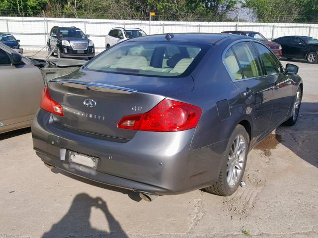 JN1CV6AP4CM628253 - 2012 INFINITI G37 BASE GRAY photo 4