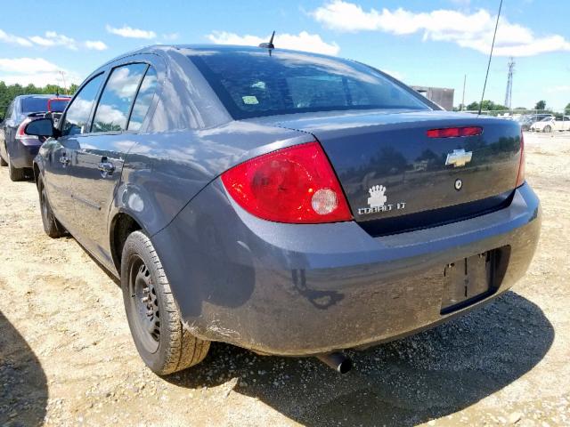 1G1AT58H497224212 - 2009 CHEVROLET COBALT LT BLUE photo 3