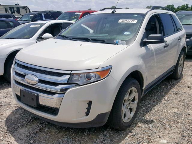 2FMDK3G94DBA72742 - 2013 FORD EDGE SE WHITE photo 2