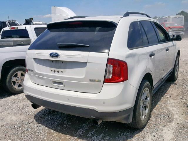 2FMDK3G94DBA72742 - 2013 FORD EDGE SE WHITE photo 4