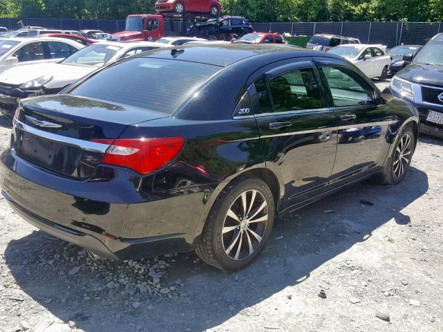 1C3CCBCG0DN503288 - 2013 CHRYSLER 200 LIMITE BLACK photo 4