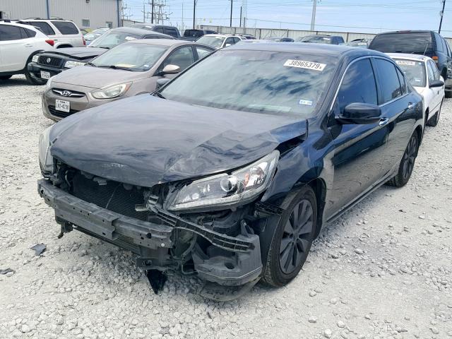 1HGCR2F89EA088142 - 2014 HONDA ACCORD EXL BLACK photo 2