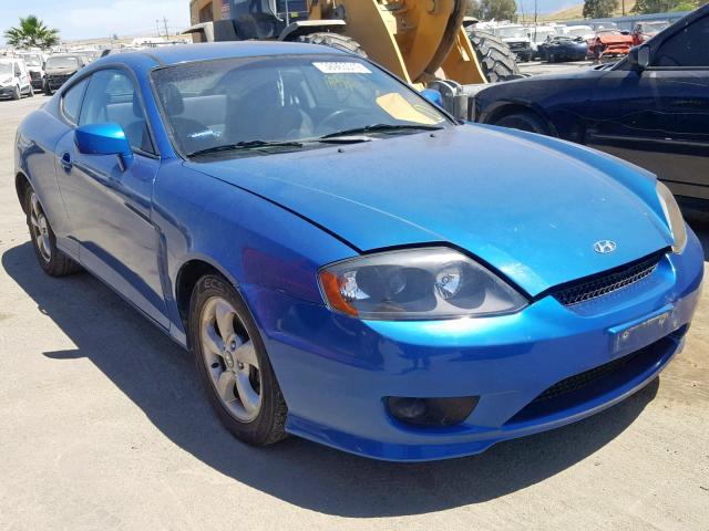 KMHHM65D55U180142 - 2005 HYUNDAI TIBURON BLUE photo 1