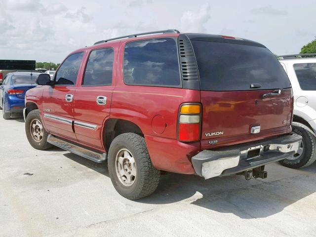 1GKEC13Z36R141215 - 2006 GMC YUKON MAROON photo 3