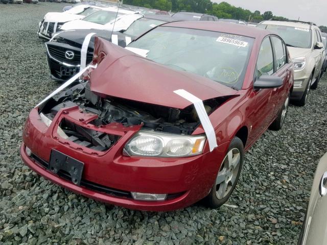 1G8AL55F07Z104123 - 2007 SATURN ION LEVEL BURGUNDY photo 2