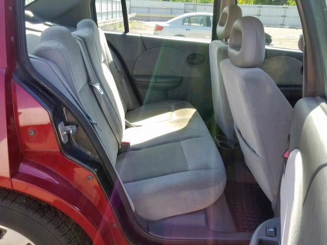 1G8AL55F07Z104123 - 2007 SATURN ION LEVEL BURGUNDY photo 6