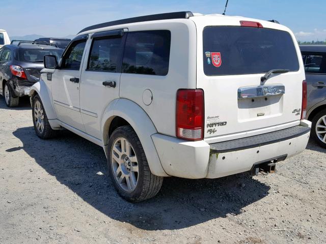 1D8GU58658W187271 - 2008 DODGE NITRO R/T WHITE photo 3