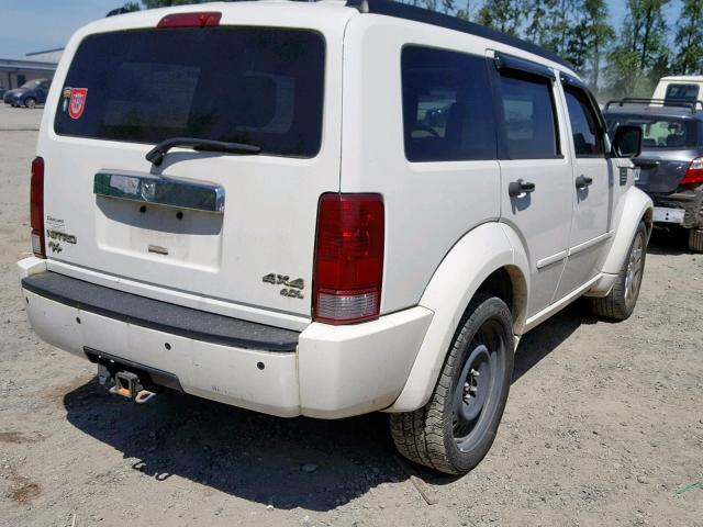 1D8GU58658W187271 - 2008 DODGE NITRO R/T WHITE photo 4