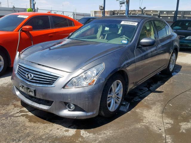 JN1DV6AP2BM604245 - 2011 INFINITI G25 BASE GRAY photo 2