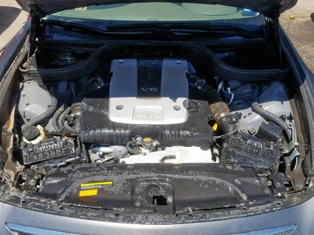 JN1DV6AP2BM604245 - 2011 INFINITI G25 BASE GRAY photo 7