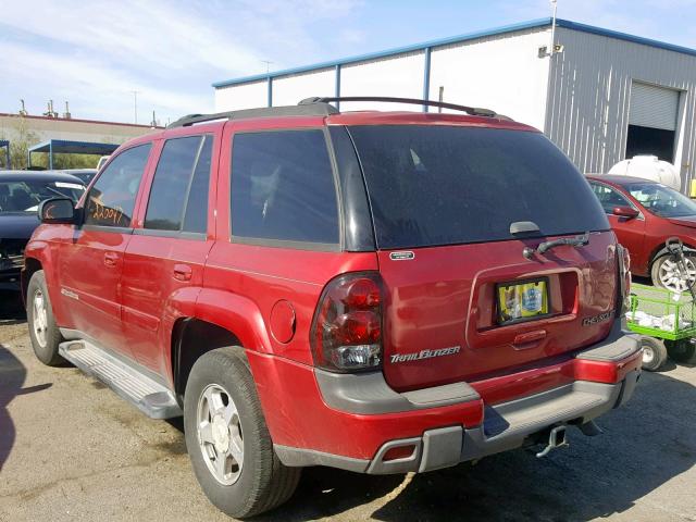 1GNDS13S342265012 - 2004 CHEVROLET TRAIL BLAZ RED photo 3