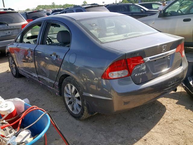 19XFA16999E017158 - 2009 HONDA CIVIC EXL 石墨色 照片 3