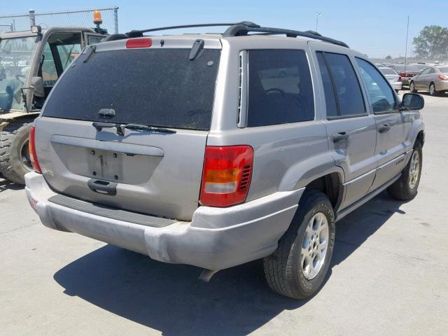 1J4GX48S51C579164 - 2001 JEEP GRAND CHER GRAY photo 4