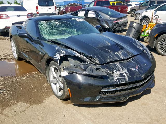 1G1YB2D71F5117705 - 2015 CHEVROLET CORVETTE S BLACK photo 1