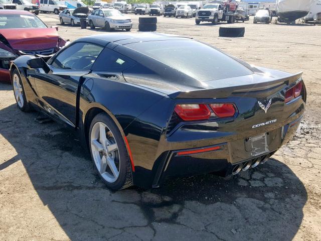 1G1YB2D71F5117705 - 2015 CHEVROLET CORVETTE S BLACK photo 3