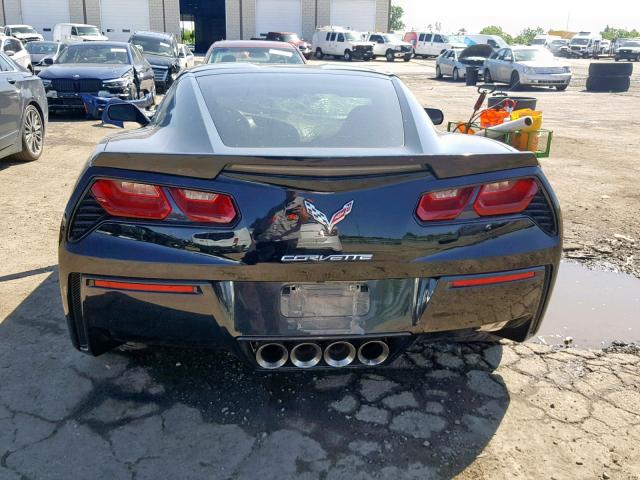 1G1YB2D71F5117705 - 2015 CHEVROLET CORVETTE S BLACK photo 6