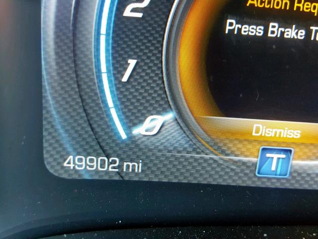 1G1YB2D71F5117705 - 2015 CHEVROLET CORVETTE S BLACK photo 8