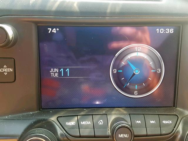 1G1YB2D71F5117705 - 2015 CHEVROLET CORVETTE S BLACK photo 9