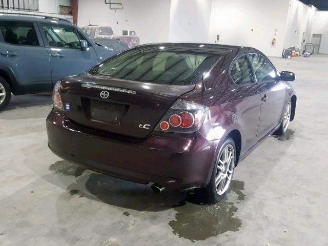 JTKDE167880243699 - 2008 TOYOTA SCION TC იასამნისფერი ფოტო 4