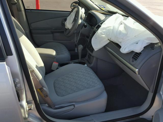 1G1ZT54825F194619 - 2005 CHEVROLET MALIBU LS 银色 照片 5
