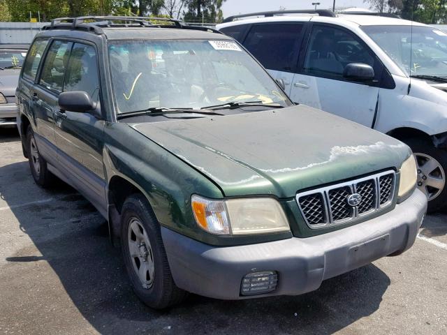 JF1SF635X2H726749 - 2002 SUBARU FORESTER L GREEN photo 1