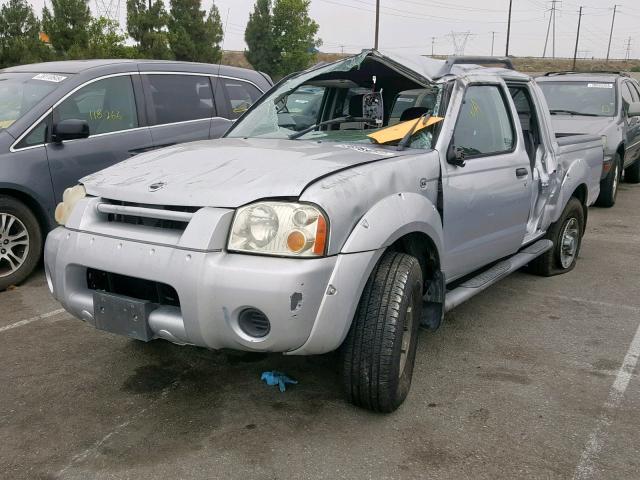 1N6ED27T04C462338 - 2004 NISSAN FRONTIER C SILVER photo 2