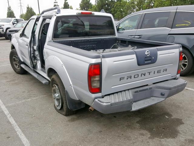 1N6ED27T04C462338 - 2004 NISSAN FRONTIER C SILVER photo 3