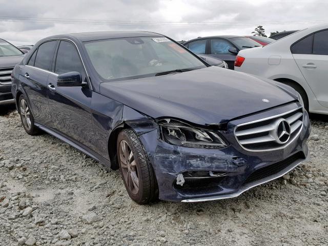 WDDHF5KB4GB204107 - 2016 MERCEDES-BENZ E 350 BLUE photo 1