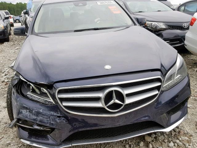 WDDHF5KB4GB204107 - 2016 MERCEDES-BENZ E 350 BLUE photo 7