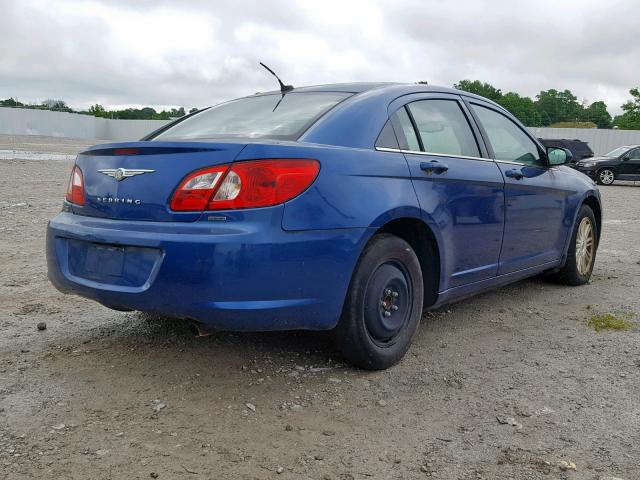 1C3LC56R18N300916 - 2008 CHRYSLER SEBRING TO BLUE photo 4