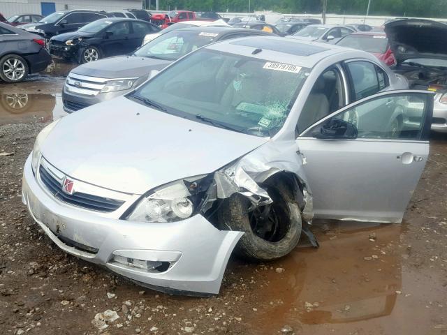 1G8ZS57BX9F137974 - 2009 SATURN AURA XE SILVER photo 2