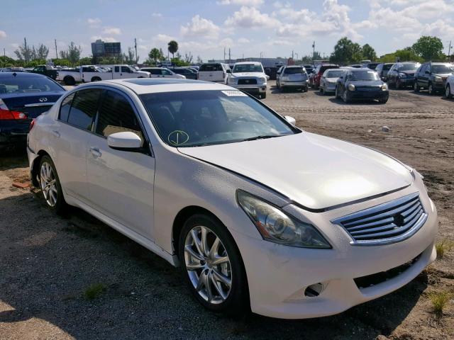 JN1CV6AP6DM715234 - 2013 INFINITI G37 BASE WHITE photo 1