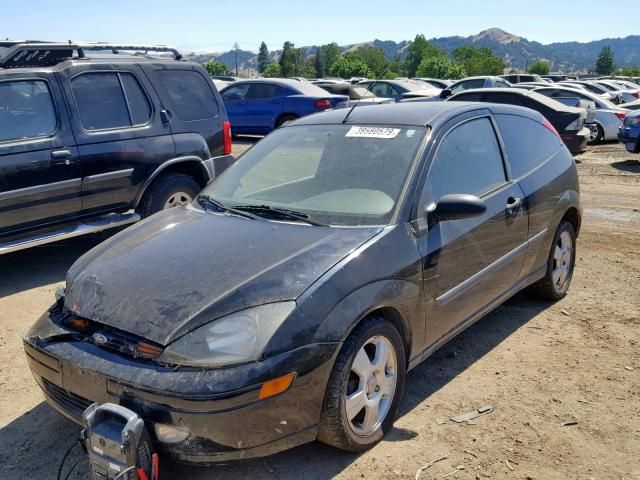 3FAFP31Z73R176333 - 2003 FORD FOCUS ZX3 BLACK photo 2