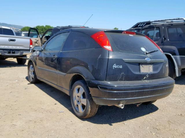 3FAFP31Z73R176333 - 2003 FORD FOCUS ZX3 BLACK photo 3