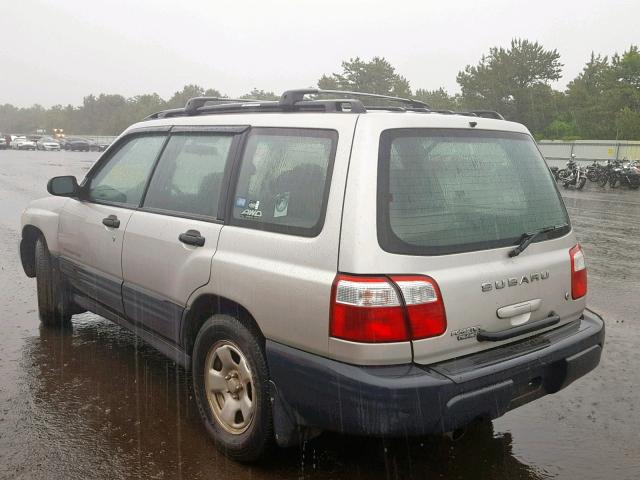 JF1SF63571H731678 - 2001 SUBARU FORESTER L SILVER photo 3