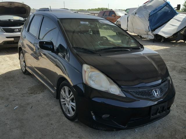 JHMGE8H45AS016849 - 2010 HONDA FIT SPORT BLACK photo 1