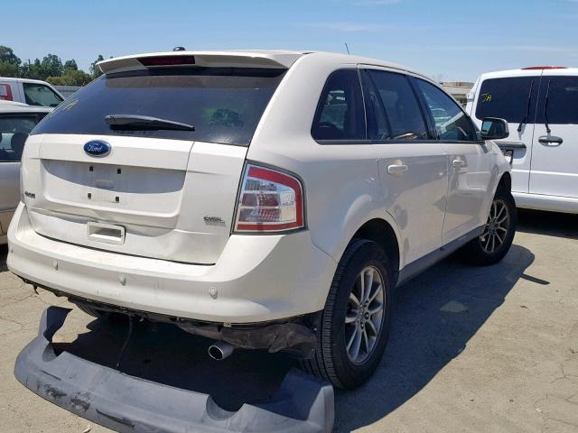 2FMDK38C98BB40145 - 2008 FORD EDGE SEL WHITE photo 4