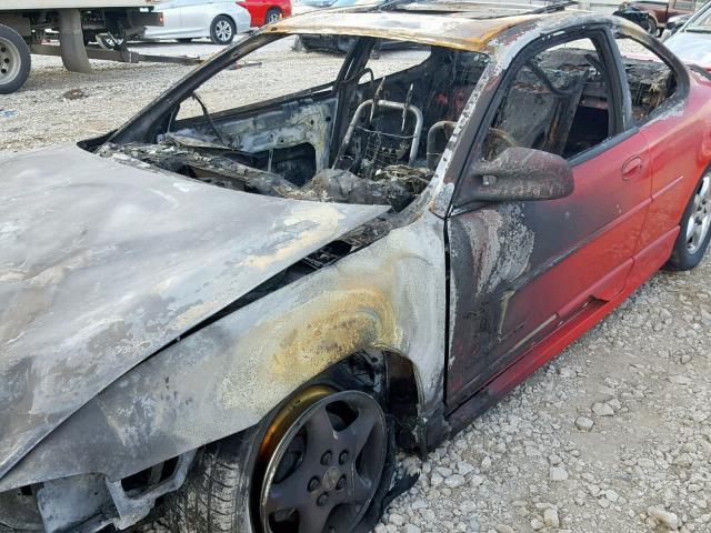 1G2WP12K4VF268729 - 1997 PONTIAC GRAND PRIX RED photo 10