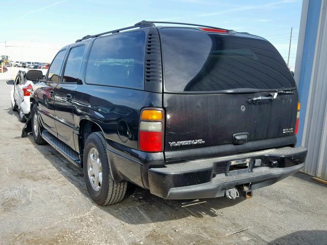 1GKFK66U54J249500 - 2004 GMC YUKON XL D BLACK photo 3