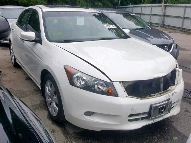 1HGCP36838A020127 - 2008 HONDA ACCORD EXL WHITE photo 1